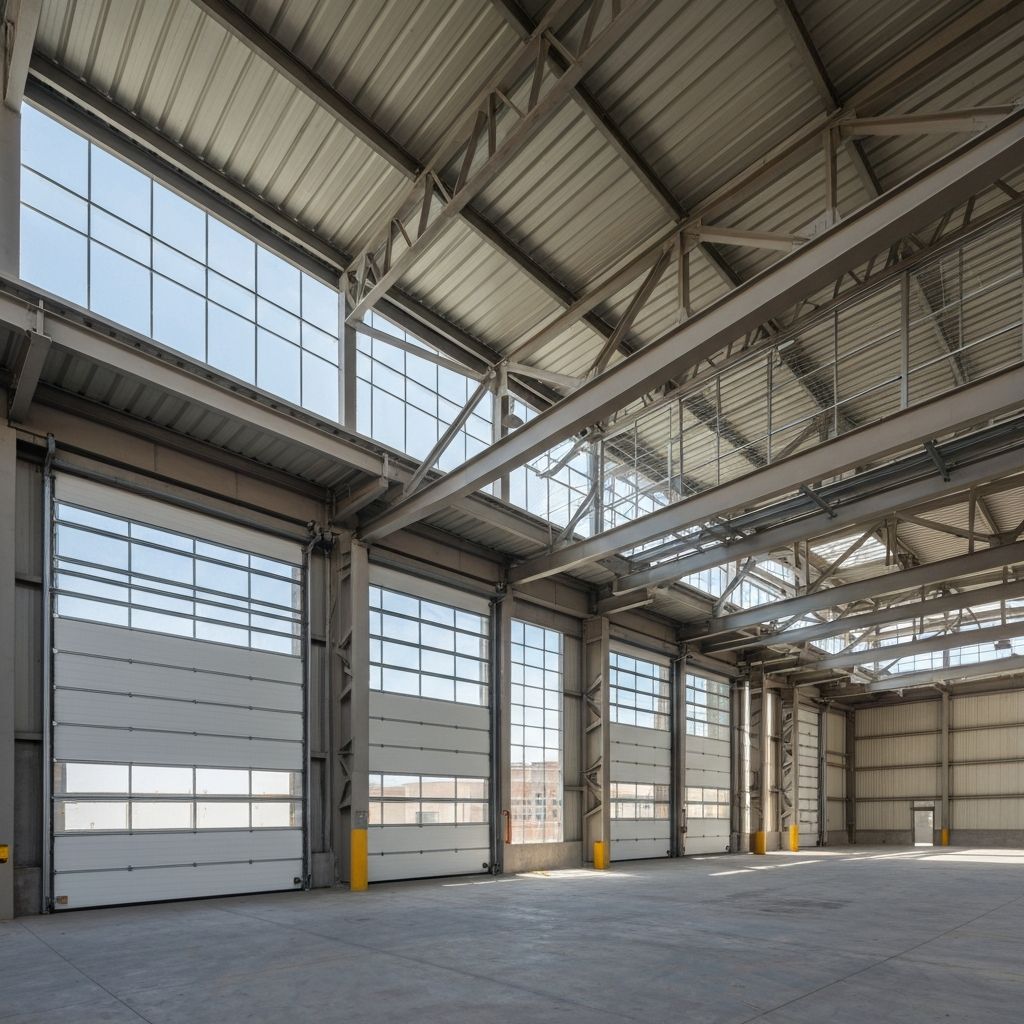 Galpón industrial moderno en México